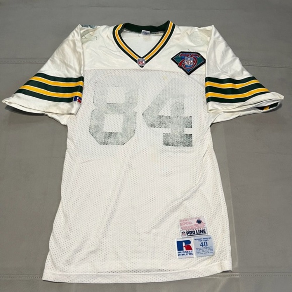 VTG 90 Green Bay Packers NFL Pro Line Russell Athletic Sterling Sharpe Jersey40